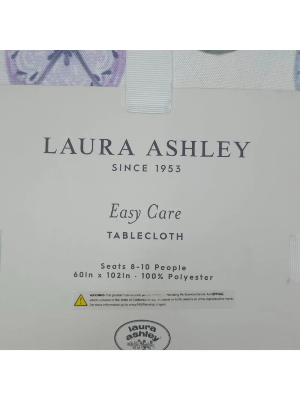 Laura Ashley Easter Eggs Easy Care Tablecloth 60